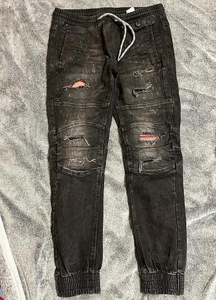 Джинси чоловічі cropp чорні 30/32