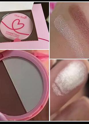 Glambee compact duo  contouring& powder  контуринг- пудра  , ячейка 1 с адвент -,календаря