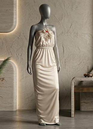 Вечірня сукня жіноча lanvin paris collection blanche, молочна