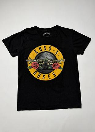 Футболка guns n' roses rock off 2016 оригінальний мерч гурту чорна s