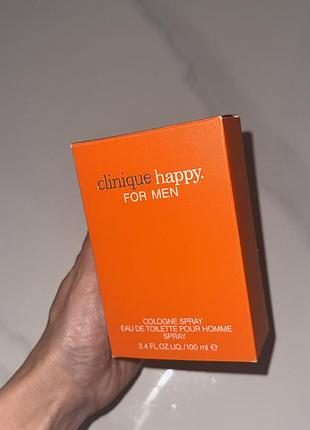 Парфуми чоловічі clinique happy for men 100 ml духи шлейфові