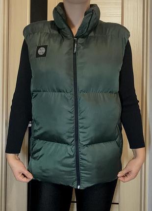 Жилетка жіноча stone island дута тепла