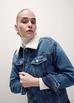 Куртка жіноча джинсова утеплена marks & spencer