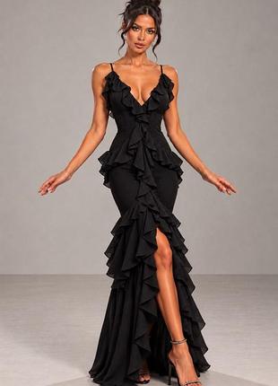 Распродажа платье prettylittlething с оборками