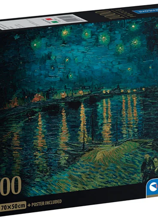 Пазл clementoni зоряна ніч над роною 1000 ел 37095