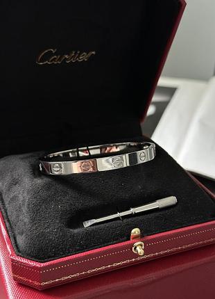 Браслет love 18k white gold bracelet 16