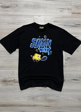 Оверсайз футболка сайдмен sdmn sidemen x spongebob xix bubble t-shirt, m (свободный крой), оригинал