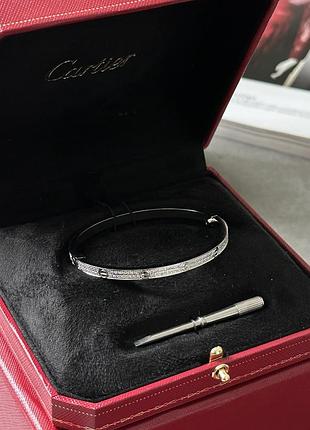 Браслет love diamond 18k white gold bracelet 17