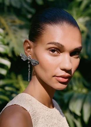 Сережки жіночі zara стркекози