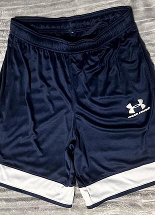Шорти чоловічі under armour сині з білими вставками