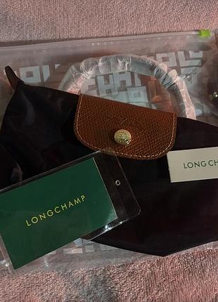 Сумка longchamp мала нова чорна, повне пакування!! 3 ремінцем