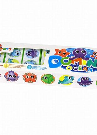 Настольная игра домино детская "океан" технок 3299txk