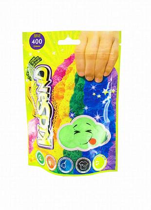 Кінетичний пісок kidsand ks-03-03, 400 г, зелений, пакет