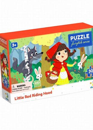 Пазл дитячий «червона шапочка» dodo toys, 30 деталей, картон, для дітей від 3 років