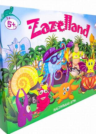 Настольная игра zazelland от strateg: бродилка с заданиями для детей 5+ (рус.)