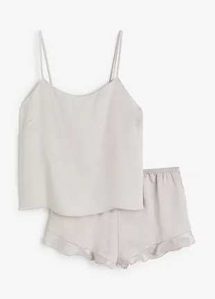 Сатинова піжама h&m p. xs 2