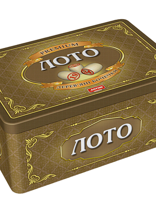 Настольная игра «лото» в металлической банке xl от artos games (1212ats)