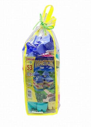 Детский конструктор юника особняк 71139, 53 детали, пластик, от 3 лет