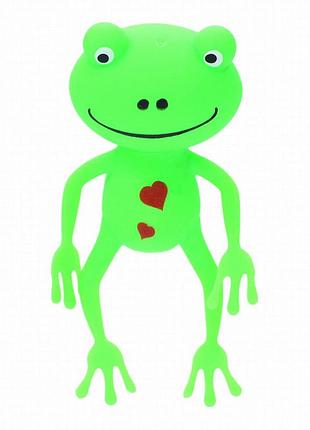 Игрушка-антистресс лягушонок bambi ms 4031, зелёный, 13 см, наполнитель мука