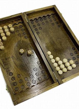 Нарды деревянные newt backgammon 3 nr-3540 ручной работы из бука и ореха