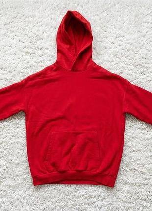 Ярко-красное худи h&amp;m с капюшоном