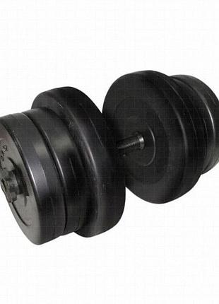 Гантель наборная композитная newt rock pro 25,5 кг в пластиковой оболочке