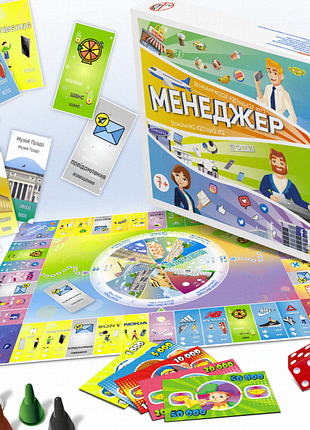 Настольная экономическая игра «менеджер» для всей семьи, 2-4 игрока, от 7 лет
