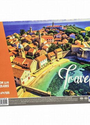 Альбом для малювання travel ап-0308-12, 20 аркушів, 100 г/м2, 29×20,5 см