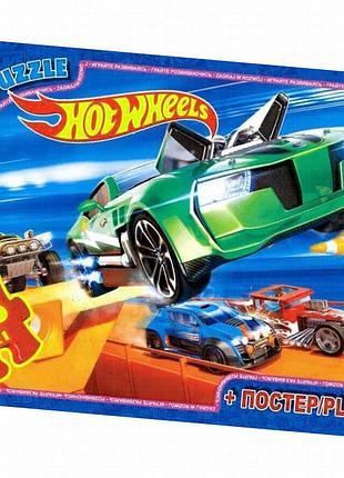 Дитячий пазл hot wheels fw700, 35 деталей, картон, для хлопчиків від 3 років