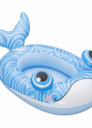 Надувной плотик bestway кит 34213 (голубой) 94,5×58×35,5 см, нагрузка до 45 кг