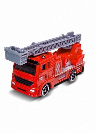 Мінімодель пожежної машини technodrive 250421cg-6, масштаб 1:64, червона, для дітей від 3 років
