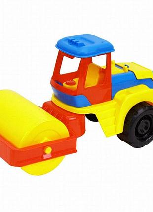 Игрушка-каток «трактор» технок 8010txk с подвижной кабиной, разноцветный