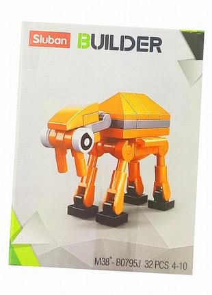 Конструктор bambi транспорт m38-b0795j, серия строитель, совместим с ausini и qman