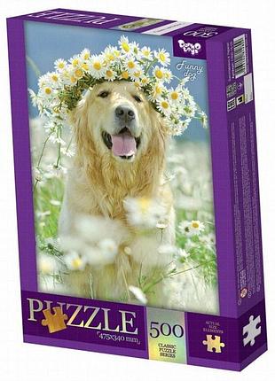 Классический пазл funny dog, 500 элементов, картон, danko toys c500-15-12