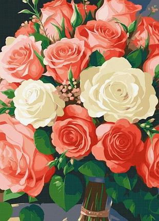 Картина по номерам «цветы любви» art craft 13088-ac, холст 40х50 см, 23 цвета