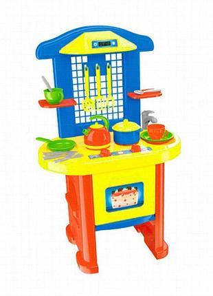 Детская игровая кухня технок 2124txk, 28 предметов, с духовкой и плитой