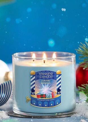 Ароматична свічка yankee candle yuletide wishes 3-wick candle