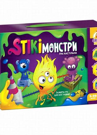 Настільна гра «стикимонстри» vladi toys vt8055-35, 2-4 гравці, укр