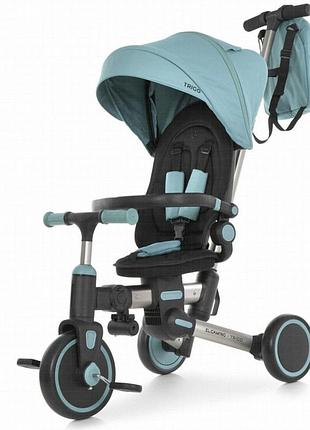 Детский трёхколёсный велосипед-коляска el camino trigo me 1226 jade green, до 25 кг