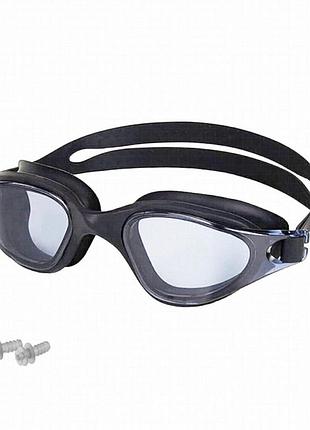 Очки для плавания newt quest swimming ne-pl-800-g серые с чехлом и берушами