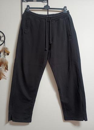 Женские теплые спортивные штаны черные puul &amp; bear xl/xxl/xxxl размер