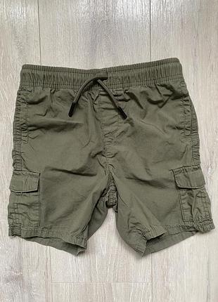 Котонові шорти, хакі, на хлопчика, 5-6 років, denim co, дитячі літні шорти