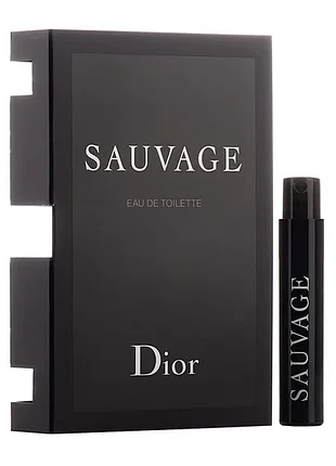 Туалетная вода для мужчин dior sauvage 1.2 ml. (пробник)