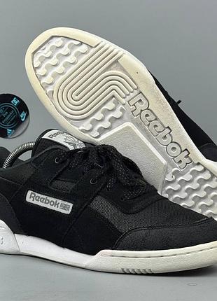 Reebok workout plus reflect кеды кеди кроссовки кросівки обувь взуття шкіра черевики демисезон ботинки кожа классика штангетки спортивные для зала