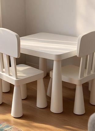Дитячий вуличний столик ikea, дитячий стіл і два стільчики, дитячі меблі стільчик столик, столи дитячі, tjy