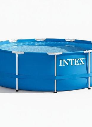 Великий каркасний басейн для дітей і дорослих (305х76см) intex, глибокий каркасний басейн, збірно каркасні басейни, tjy