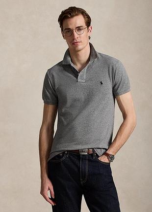 Поло чоловіче polo ralph lauren сіре