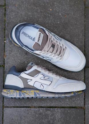 Р.41-45 premiata mick 7218 grey beige pr016