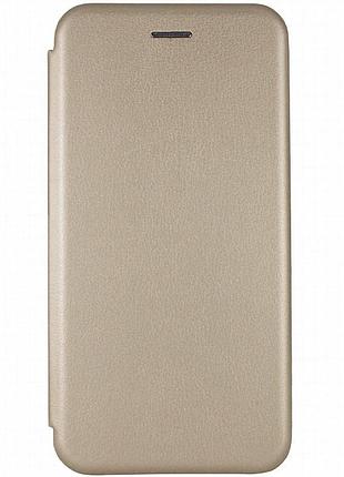 Кожаный чехол-книжка classy для xiaomi redmi 9c / 10a золотой