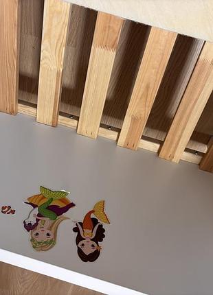 Дитяче ліжко ikea біле 6